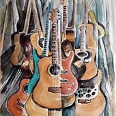Guitares superposées