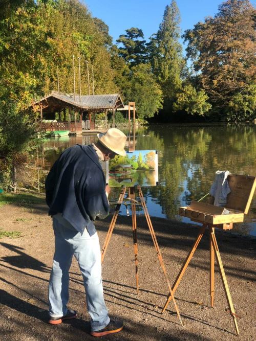 Réalisation d'une toile au Parc Borély