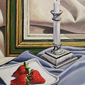 Fraises et bougeoire
